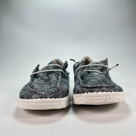 HEYDUDE Wendy Sox Shoes Dark Grey Slip On Loafers Lightweight Women's Size 10 - Picture 2 of 10